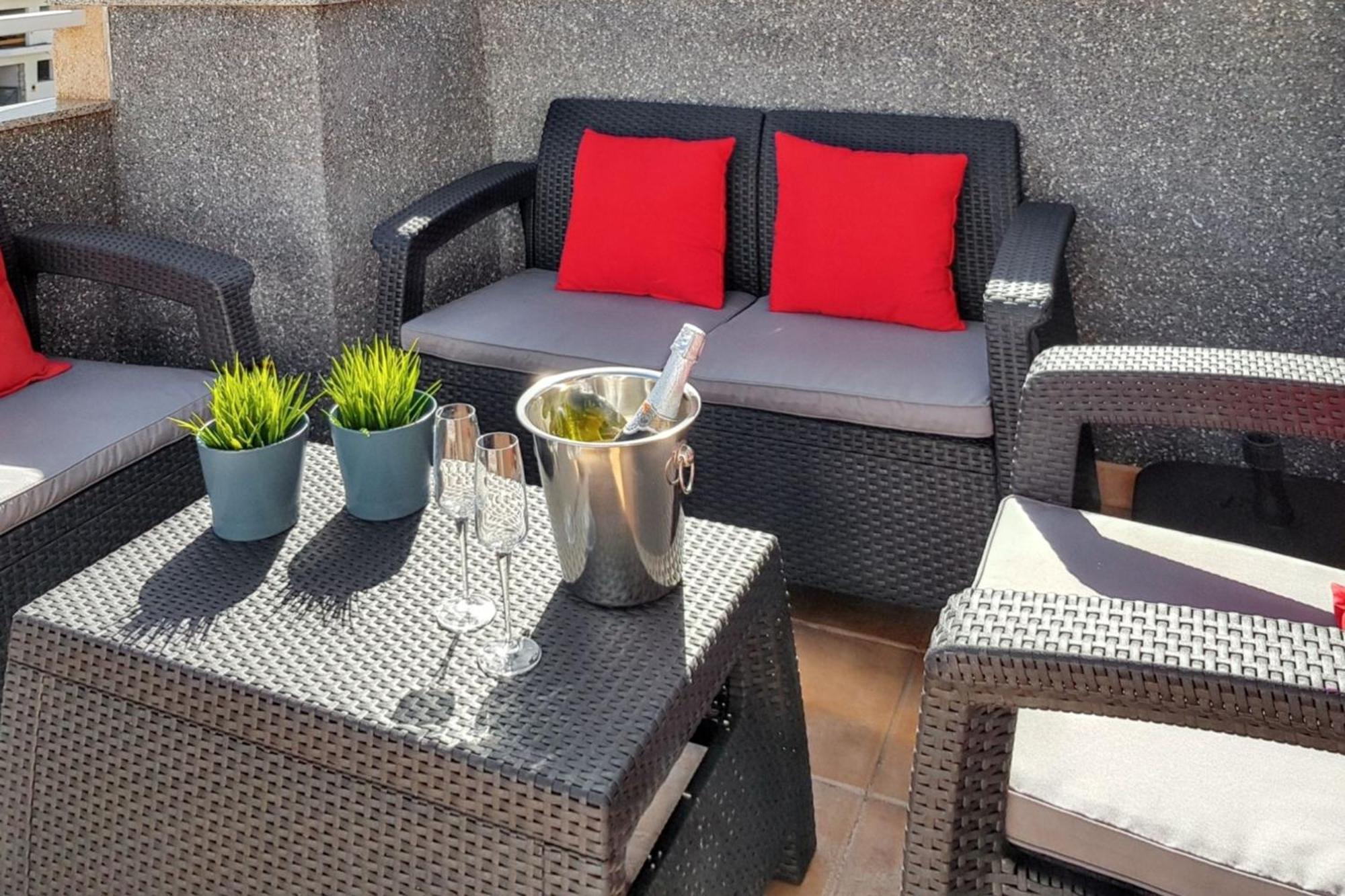 Bright Apartment In Puerto De Santiago 65 M² Terrace Exteriér fotografie